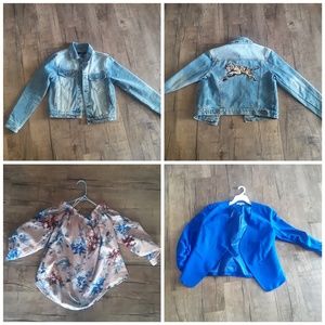 Blazer, Jean jacket, blouses, dress